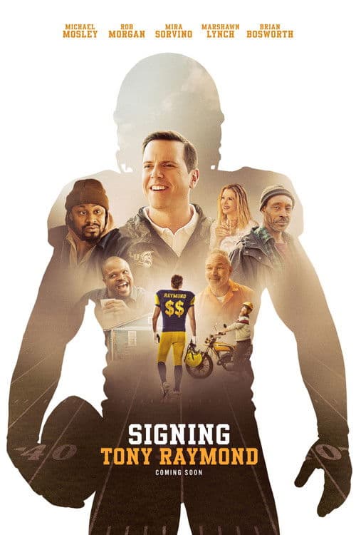 Signing Tony Raymond poster